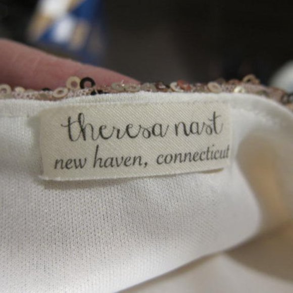 Rose Gold Sequin Long Sleeved Top - Picture 3 of 3